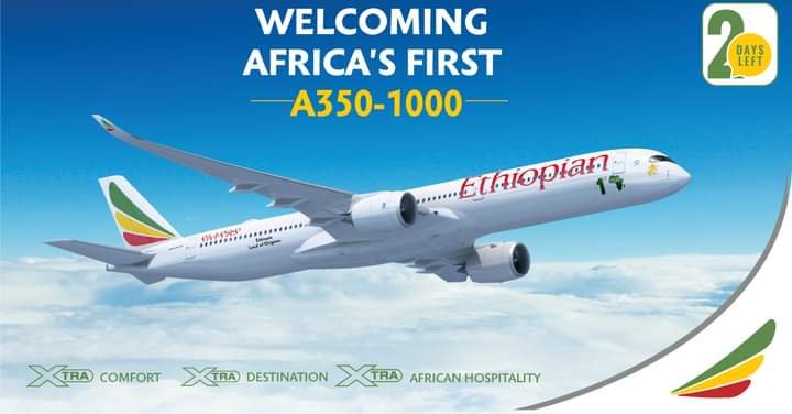 Ethiopian Airlines to Welcome Africa’s First Airbus A350-1000 This Tuesday