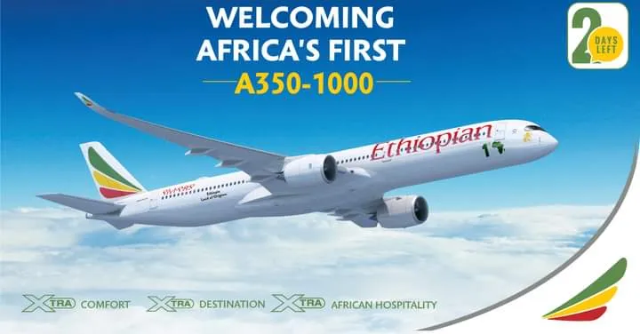 Ethiopian Airlines to Welcome Africa’s First Airbus A350-1000 This Tuesday