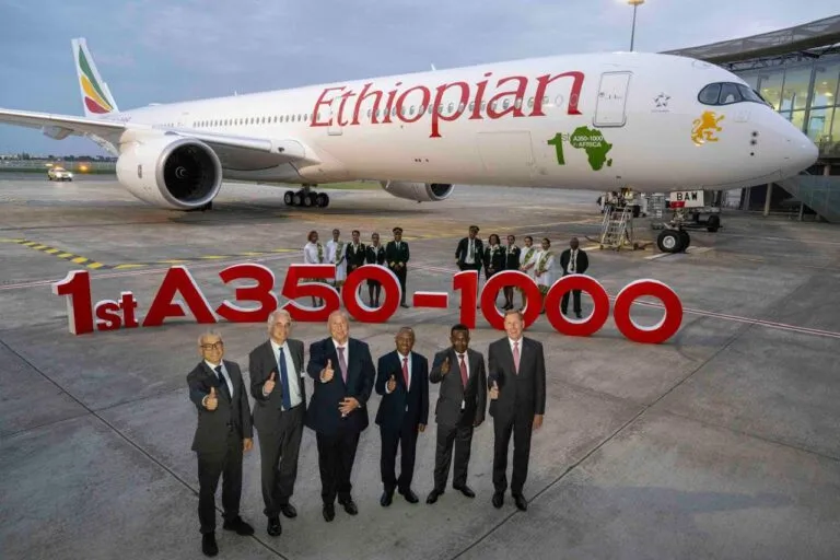 Ethiopian Airlines’ Airbus A350-1000 Makes First Flight to Lagos