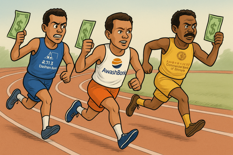 CBE, Dashen, and Awash Intensify Competition to Win Forex-Hungry Clients